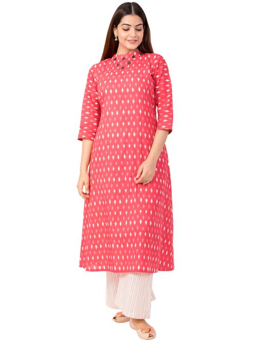 ikat kurta palazzo set - 17441514 - Very Small Image - 1