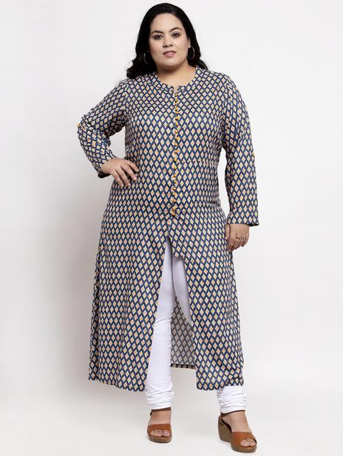 women's front slit kurta - 17441728 - Very Small Image - 1