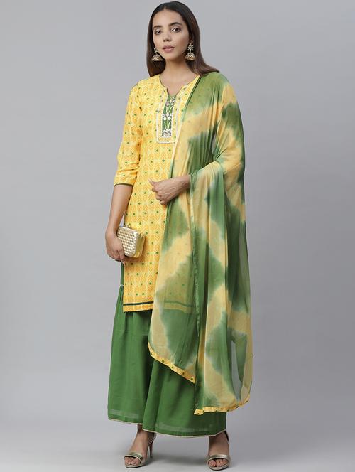 printed unstitched suit - 17441845 - Very Small Image - 1