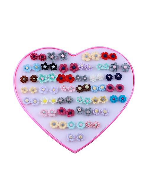 multi colored crystal studs earring set of 36 - 17442967 - Very Small Image - 1