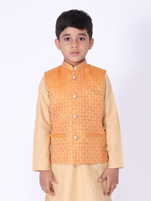stand collar nehru jacket - 17442975 - Very Small Image - 1