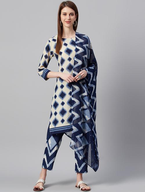 white crepe unstitched suit - 17443244 - Very Small Image - 1