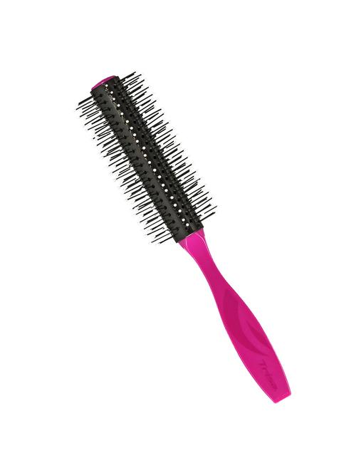 trisa from switerlzand hot air brush round in shape, straightening and smoothing, suitable all hair types(pink) - 17444343 - Very Small Image - 1