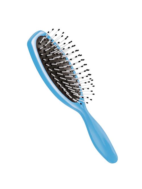 trisa from switzerland hair style brushing with super soft bristles for anytime comfortable styling, soft touch (color- blue) - 17444351 - Very Small Image - 1