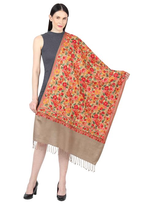 beige acrylic stole - 17444514 - Very Small Image - 1