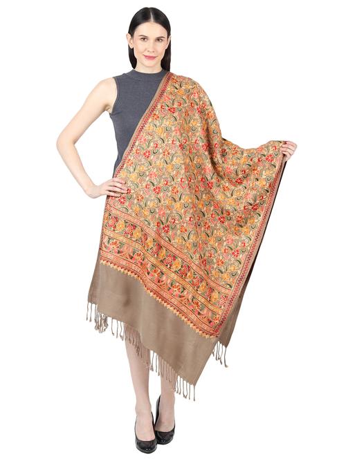 beige acrylic stole - 17444515 - Very Small Image - 1