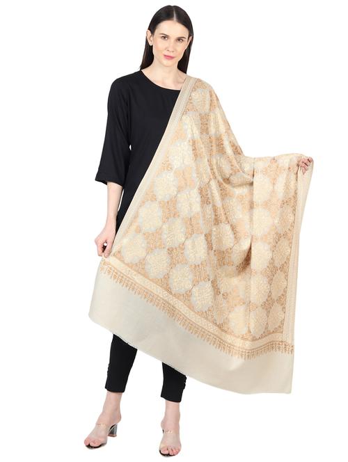 white wool shawl - 17444537 - Very Small Image - 1