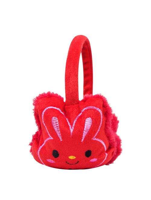 red fur winter hair accessory ear muffs - 17444887 - Very Small Image - 1