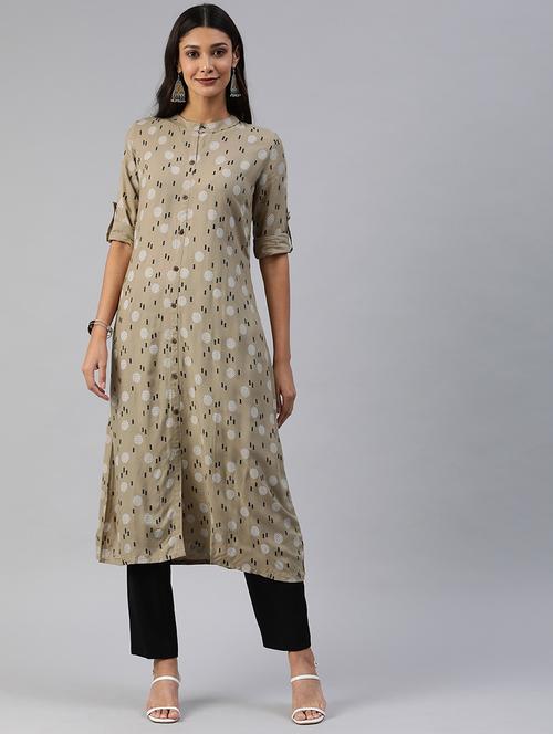 printed a-line kurta - 17445057 - Very Small Image - 1