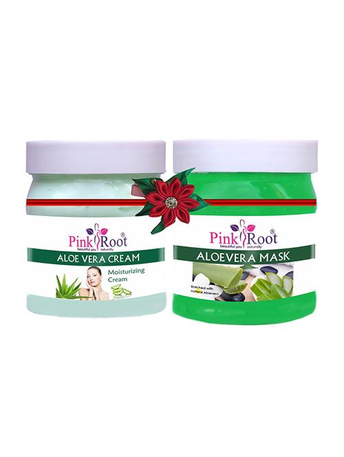 pink root aloe vera cream 500gm with aloevera gel 500gm - 17445433 - Very Small Image - 1