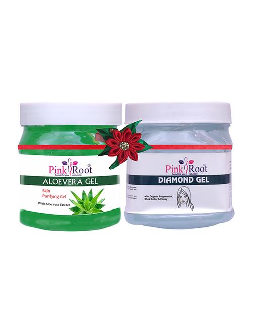 pink root aloe vera gel 500gm with diamond cream 500gm - 17445494 - Very Small Image - 1