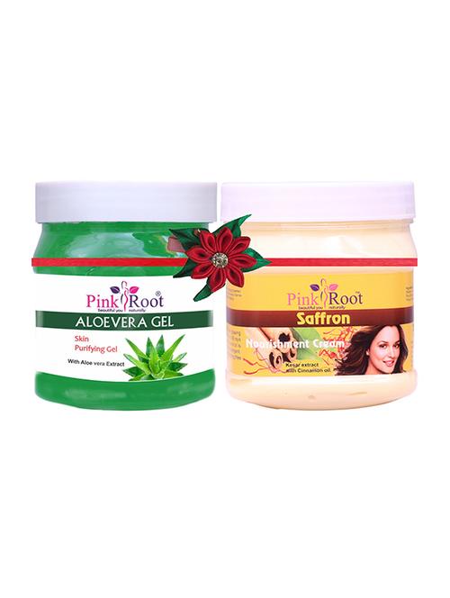 pink root aloe vera gel 500gm with vitamin cream 500gm - 17445515 - Very Small Image - 1