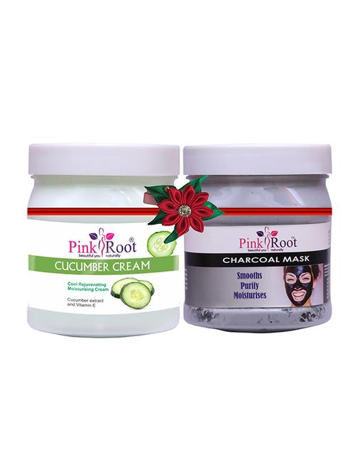 pink root cucumber cream 500gm with charcoal gel 500gm - 17445568 - Very Small Image - 1