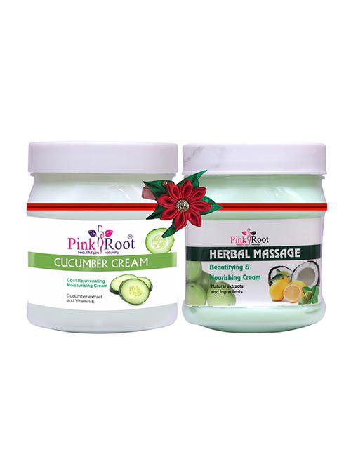 pink root cucumber cream 500gm with hair repair spa cream 500gm - 17445583 - Very Small Image - 1