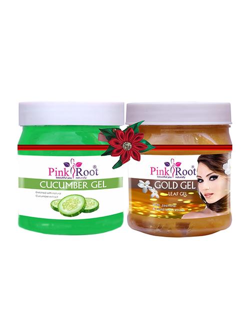 pink root cucumber gel 500gm with gold cream 500gm - 17445600 - Very Small Image - 1