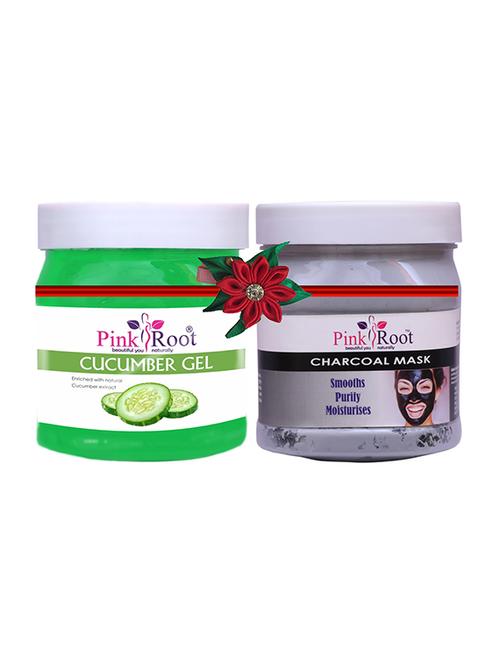 pink root cucumber gel 500gm with charcoal gel 500gm - 17445607 - Very Small Image - 1