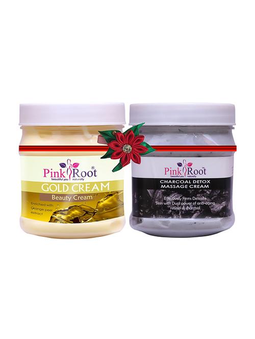 pink root gold cream 500gm with body massage cream 500gm - 17445680 - Very Small Image - 1