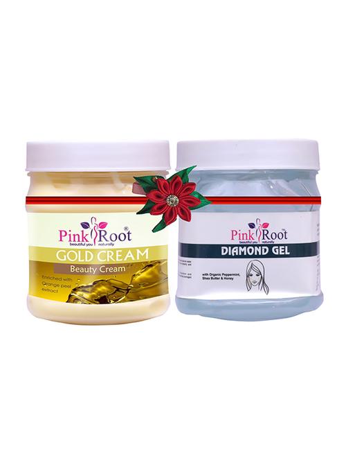 pink root gold cream 500gm with diamond cream 500gm - 17445689 - Very Small Image - 1