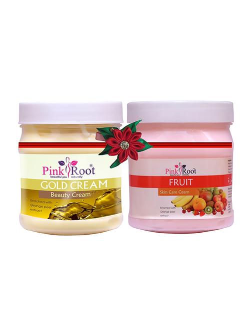 pink root gold cream 500gm with foot spa cream 500gm - 17445692 - Very Small Image - 1
