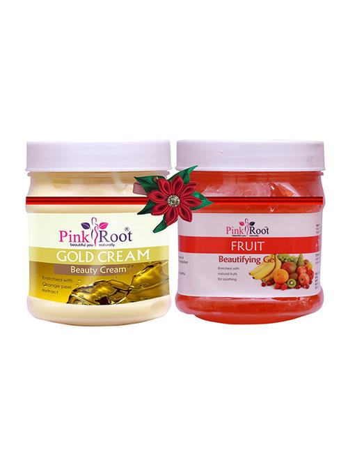 pink root gold cream 500gm with fruit cream 500gm - 17445693 - Very Small Image - 1
