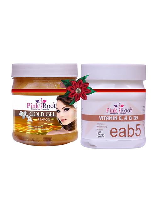 pink root gold gel 500gm with tea tree mud mask 500gm - 17445745 - Very Small Image - 1