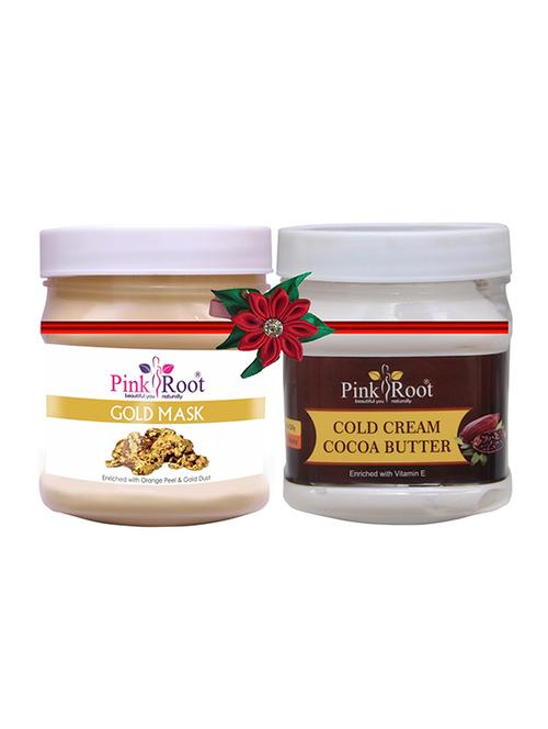 pink root gold mask 500gm with charcoal mask 500gm - 17445754 - Very Small Image - 1