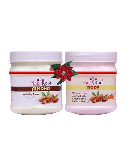 pink root almond cream 500gm with aloevera cold cream 500gm - 17445784 - Very Small Image - 1