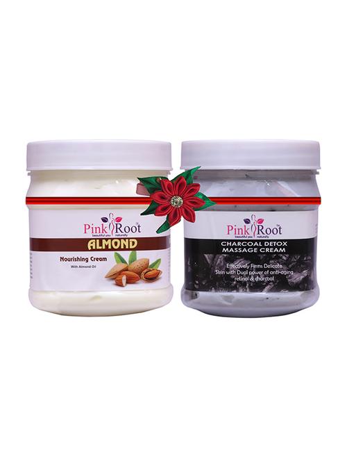 pink root almond cream 500gm with body massage cream 500gm - 17445785 - Very Small Image - 1