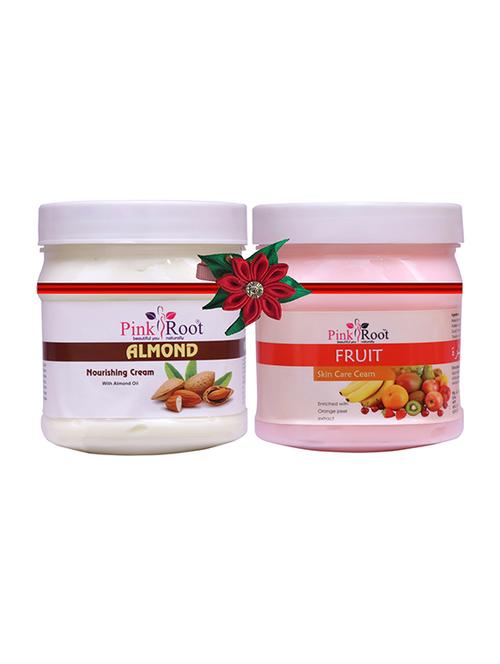 pink root almond cream 500gm with foot spa cream 500gm - 17445797 - Very Small Image - 1