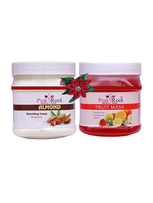 pink root almond cream 500gm with fruit gel 500gm - 17445799 - Very Small Image - 1