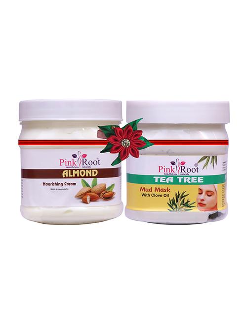 pink root almond cream 500gm with snake oil hair mask 500gm - 17445813 - Very Small Image - 1