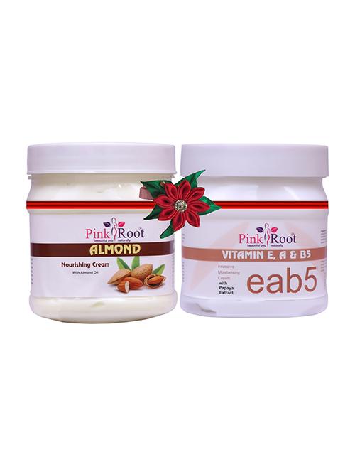 pink root almond cream 500gm with tea tree mud mask 500gm - 17445814 - Very Small Image - 1