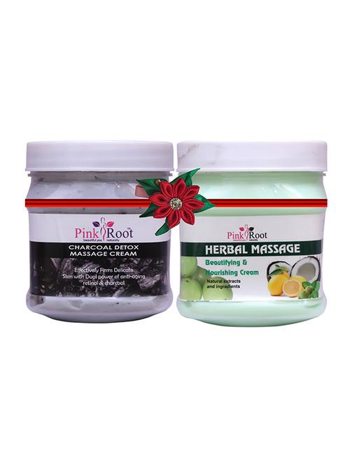 pink root charcoal cream 500gm with hair repair spa cream 500gm - 17445865 - Very Small Image - 1