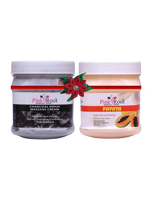 pink root charcoal cream 500gm with neem cream 500gm - 17445868 - Very Small Image - 1