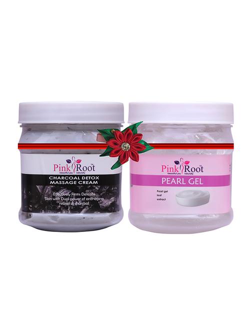 pink root charcoal cream 500gm with pearl cream 500gm - 17445872 - Very Small Image - 1