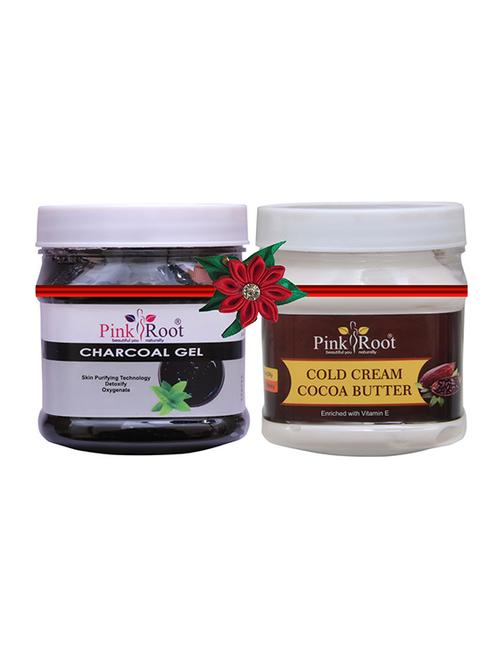 pink root charcoal gel 500gm with charcoal mask 500gm - 17445881 - Very Small Image - 1