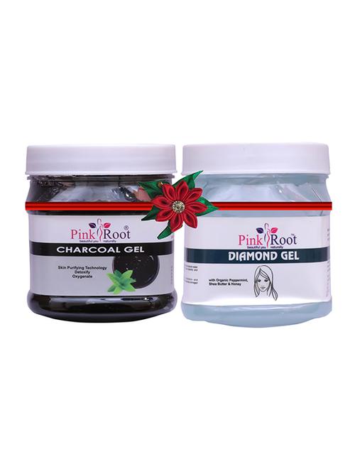 pink root charcoal gel 500gm with diamond cream 500gm - 17445887 - Very Small Image - 1
