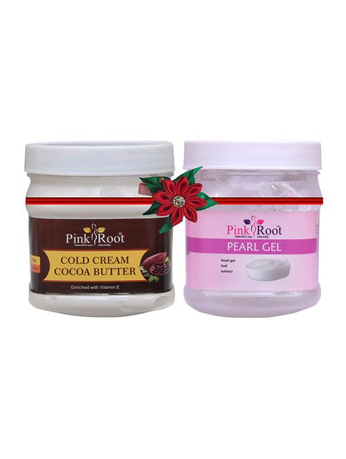 pink root cocoa butter cold cream 500gm with pearl cream 500gm - 17445960 - Very Small Image - 1