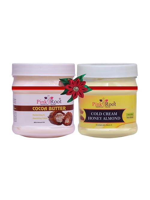 pink root cocoa butter cream 500gm with herbal massage cream 500gm - 17445981 - Very Small Image - 1