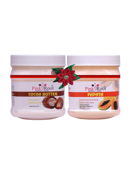 pink root cocoa butter cream 500gm with neem cream 500gm - 17445983 - Very Small Image - 1