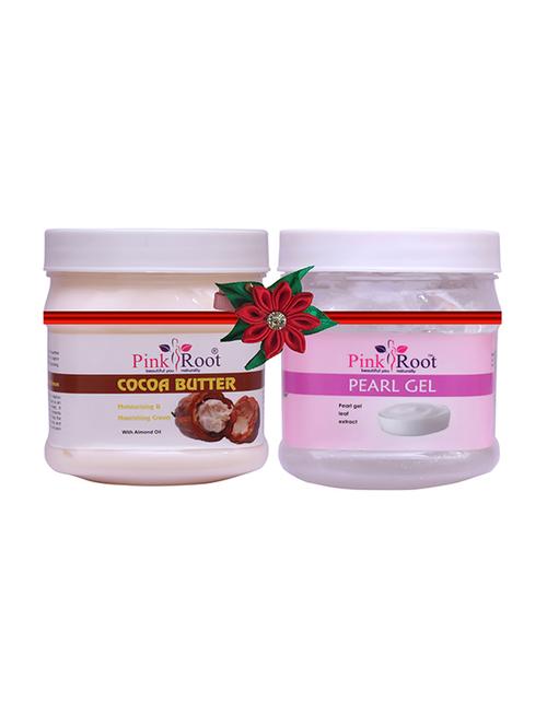 pink root cocoa butter cream 500gm with pearl cream 500gm - 17445987 - Very Small Image - 1