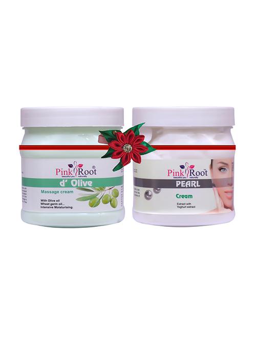 pink root d olive cream 500gm with papaya gel 500gm - 17446011 - Very Small Image - 1
