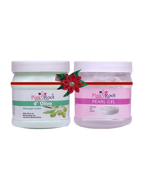 pink root d olive cream 500gm with pearl cream 500gm - 17446012 - Very Small Image - 1