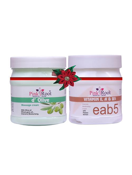 pink root d olive cream 500gm with tea tree mud mask 500gm - 17446018 - Very Small Image - 1
