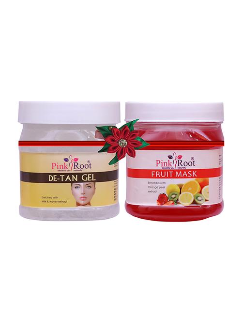 pink root de-tan gel 500gm with fruit gel 500gm - 17446028 - Very Small Image - 1