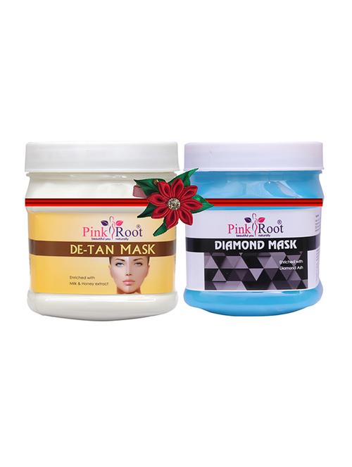 pink root de-tan mask 500gm with diamond gel 500gm - 17446048 - Very Small Image - 1