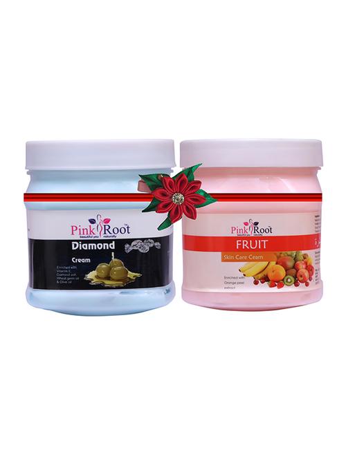 pink root diamond cream 500gm with foot spa cream 500gm - 17446073 - Very Small Image - 1