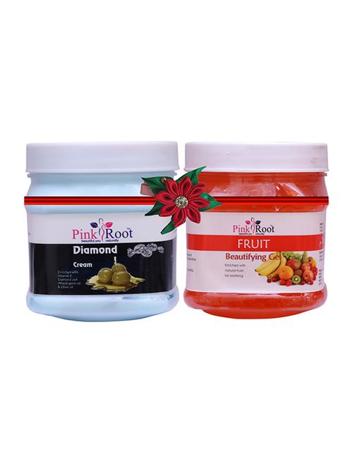 pink root diamond cream 500gm with fruit cream 500gm - 17446074 - Very Small Image - 1