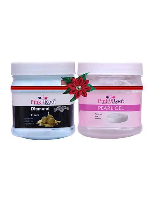pink root diamond cream 500gm with pearl cream 500gm - 17446085 - Very Small Image - 1