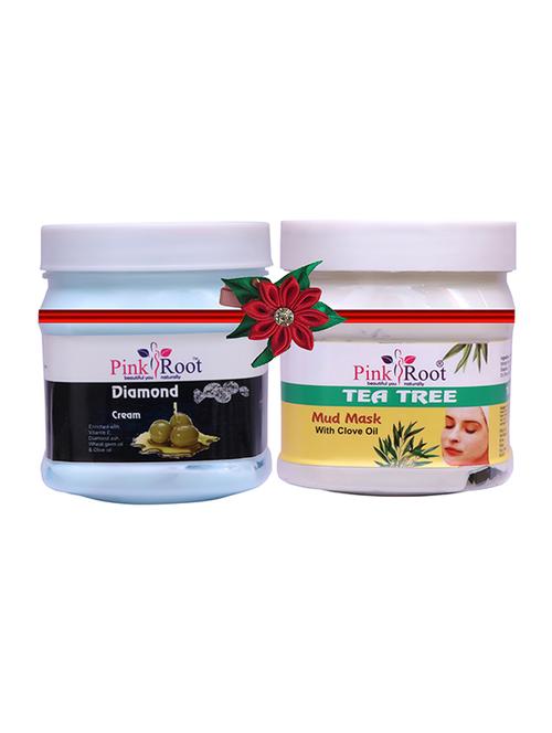 pink root diamond cream 500gm with snake oil hair mask 500gm - 17446089 - Very Small Image - 1